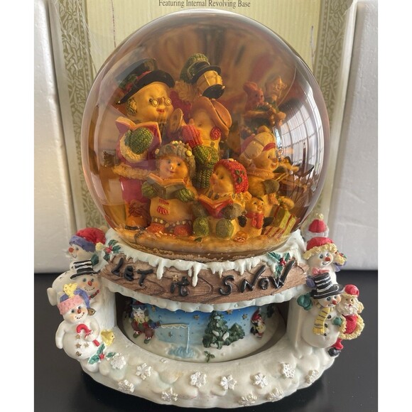 Grandeur Noel Collectible Musical Water Globe Snowmen Featuring Revolving Base - Picture 1 of 5